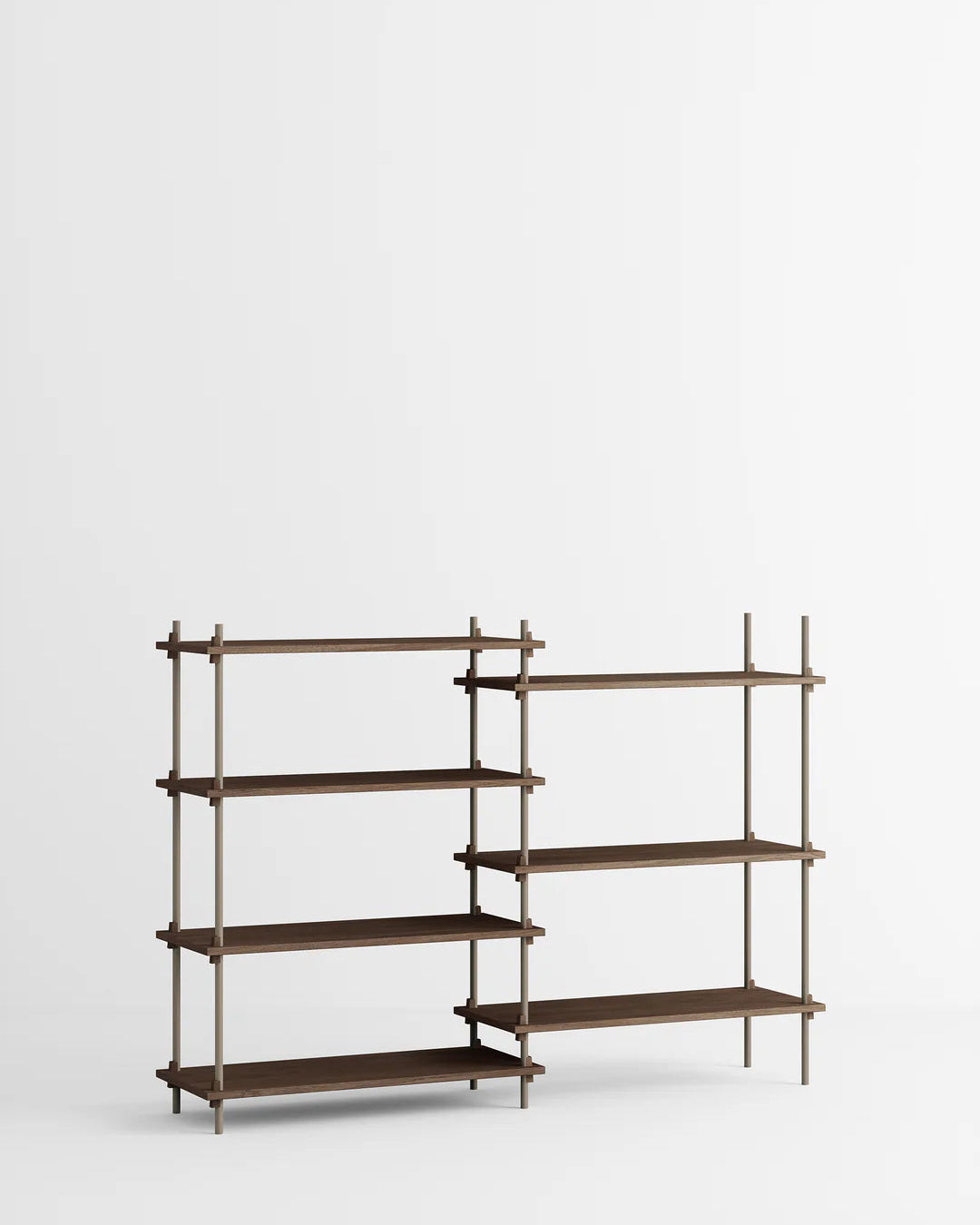 ชั้นวางของ ชั้นเก็บของ ชั้นวางตกแต่งบ้าน ชั้นจัดแสดงของสะสม ชั้นจัดระเบียบ และชั้นโชว์ของจาก MOEBE ดีไซน์เรียบง่ายแบบสแกนดิเนเวีย ปรับเปลี่ยนได้ตามพื้นที่และการใช้งาน ผลิตจากไม้โอ๊กแท้และเหล็กเคลือบสีพาวเดอร์ สะท้อนแนวคิดของ Old Pine Trees เรื่องความงามที่ใช้งานได้จริงและอยู่กับเราได้นาน