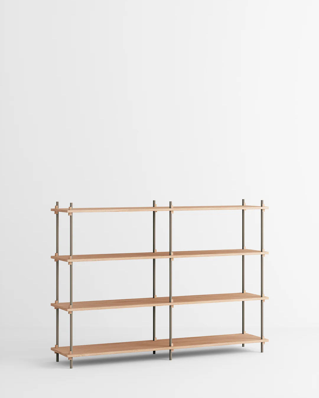 ชั้นวางของ ชั้นเก็บของ ชั้นวางตกแต่งบ้าน ชั้นจัดแสดงของสะสม ชั้นจัดระเบียบ และชั้นโชว์ของจาก MOEBE ดีไซน์เรียบง่ายแบบสแกนดิเนเวีย ปรับเปลี่ยนได้ตามพื้นที่และการใช้งาน ผลิตจากไม้โอ๊กแท้และเหล็กเคลือบสีพาวเดอร์ สะท้อนแนวคิดของ Old Pine Trees เรื่องความงามที่ใช้งานได้จริงและอยู่กับเราได้นาน