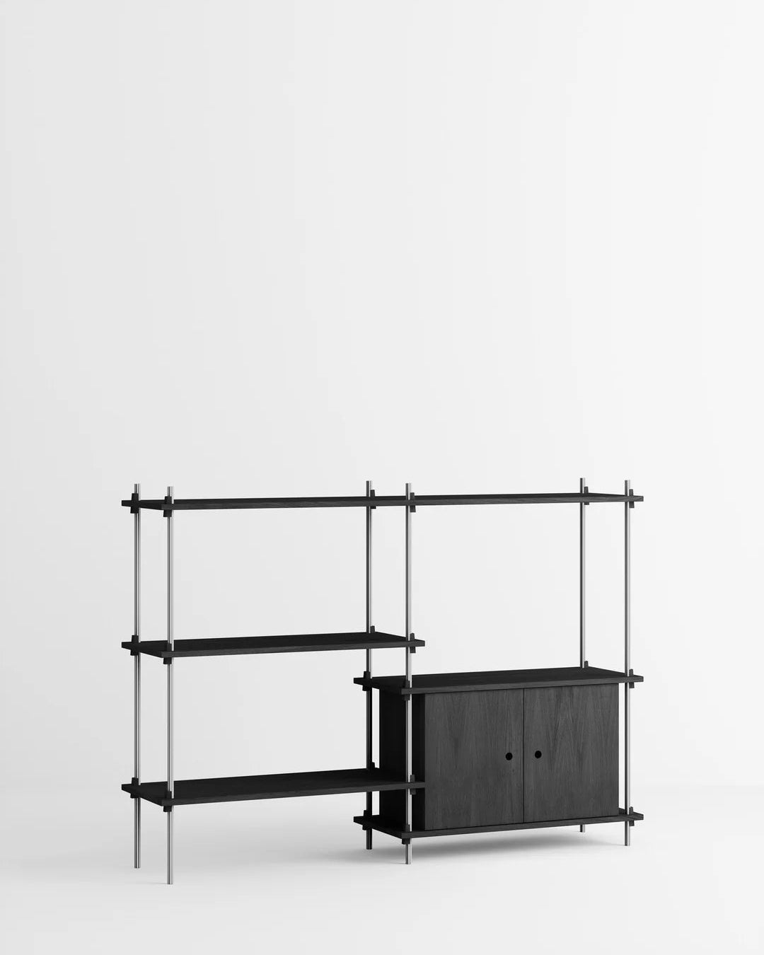 ชั้นวางของ ชั้นเก็บของ ชั้นวางตกแต่งบ้าน ชั้นจัดแสดงของสะสม ชั้นจัดระเบียบ และชั้นโชว์ของจาก MOEBE ดีไซน์เรียบง่ายแบบสแกนดิเนเวีย ปรับเปลี่ยนได้ตามพื้นที่และการใช้งาน ผลิตจากไม้โอ๊กแท้และเหล็กเคลือบสีพาวเดอร์ สะท้อนแนวคิดของ Old Pine Trees เรื่องความงามที่ใช้งานได้จริงและอยู่กับเราได้นาน