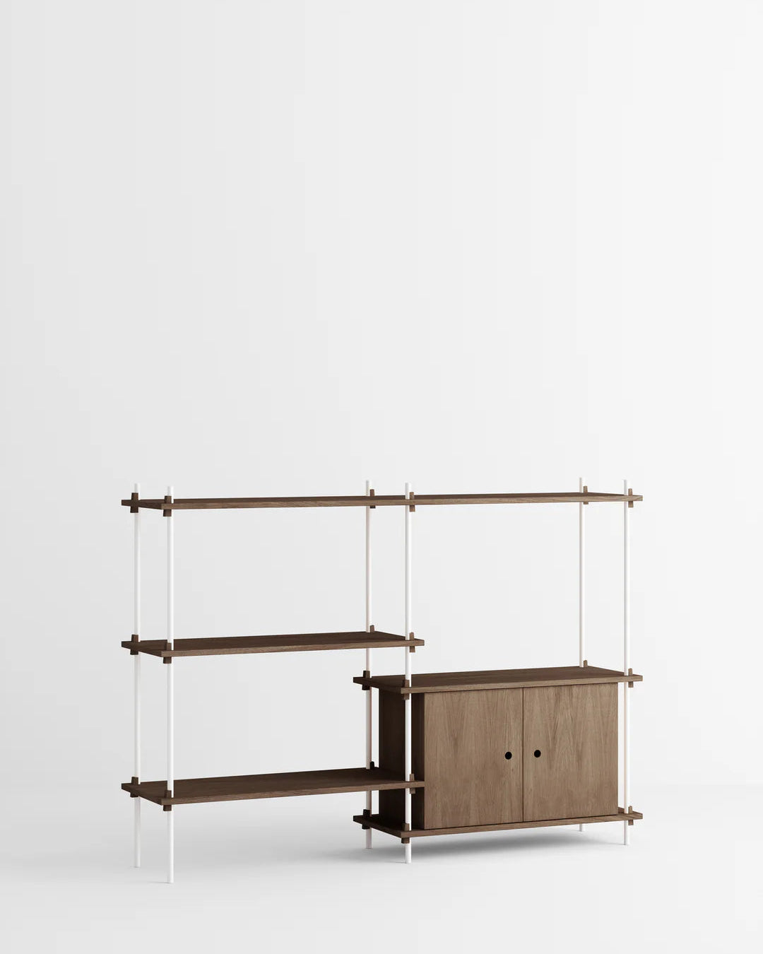 ชั้นวางของ ชั้นเก็บของ ชั้นวางตกแต่งบ้าน ชั้นจัดแสดงของสะสม ชั้นจัดระเบียบ และชั้นโชว์ของจาก MOEBE ดีไซน์เรียบง่ายแบบสแกนดิเนเวีย ปรับเปลี่ยนได้ตามพื้นที่และการใช้งาน ผลิตจากไม้โอ๊กแท้และเหล็กเคลือบสีพาวเดอร์ สะท้อนแนวคิดของ Old Pine Trees เรื่องความงามที่ใช้งานได้จริงและอยู่กับเราได้นาน