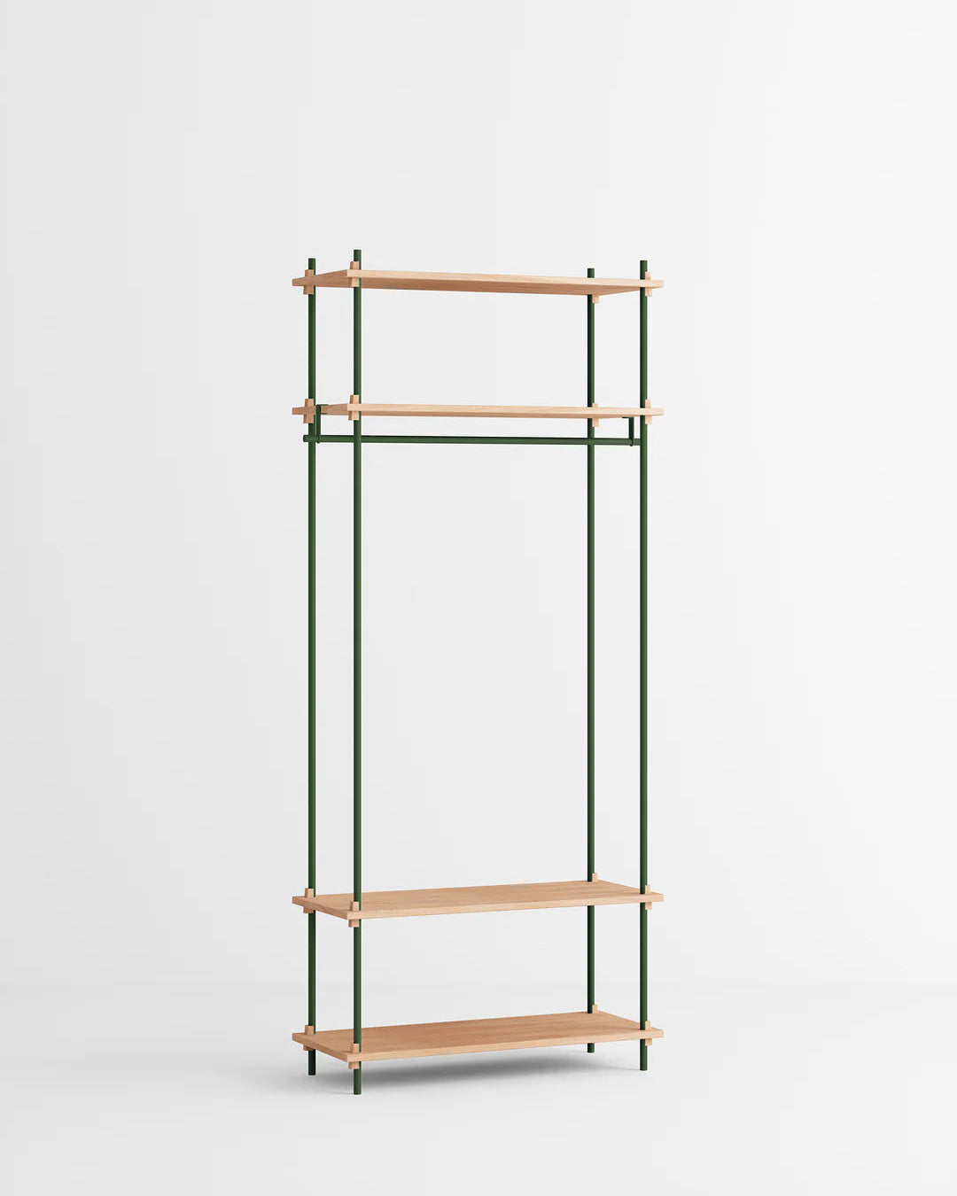 ราวแขวนผ้า MOEBE แบบโมดูลาร์ ทำจากไม้โอ๊กสไตล์สแกนดิเนเวียน นำเข้าโดย Old Pine Trees ปรับแต่งได้ไม่สิ้นสุด เพิ่มชิ้นส่วนหรือปรับรูปแบบได้ตามต้องการ โครงสร้างแบบคอมโพเนนต์ แข็งแรง ใช้งานได้นาน เหมาะสำหรับการจัดเก็บเสื้อผ้าและตกแต่งบ้านในสไตล์สแกนดิเนเวียนอย่างเป็นระเบียบ