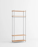 ราวแขวนผ้า MOEBE แบบโมดูลาร์ ทำจากไม้โอ๊กสไตล์สแกนดิเนเวียน นำเข้าโดย Old Pine Trees ปรับแต่งได้ไม่สิ้นสุด เพิ่มชิ้นส่วนหรือปรับรูปแบบได้ตามต้องการ โครงสร้างแบบคอมโพเนนต์ แข็งแรง ใช้งานได้นาน เหมาะสำหรับการจัดเก็บเสื้อผ้าและตกแต่งบ้านในสไตล์สแกนดิเนเวียนอย่างเป็นระเบียบ