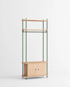 ราวแขวนผ้า MOEBE แบบโมดูลาร์ ทำจากไม้โอ๊กสไตล์สแกนดิเนเวียน นำเข้าโดย Old Pine Trees ปรับแต่งได้ไม่สิ้นสุด เพิ่มชิ้นส่วนหรือปรับรูปแบบได้ตามต้องการ โครงสร้างแบบคอมโพเนนต์ แข็งแรง ใช้งานได้นาน เหมาะสำหรับการจัดเก็บเสื้อผ้าและตกแต่งบ้านในสไตล์สแกนดิเนเวียนอย่างเป็นระเบียบ