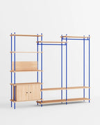 ราวแขวนผ้า MOEBE แบบโมดูลาร์ ทำจากไม้โอ๊กสไตล์สแกนดิเนเวียน นำเข้าโดย Old Pine Trees ปรับแต่งได้ไม่สิ้นสุด เพิ่มชิ้นส่วนหรือปรับรูปแบบได้ตามต้องการ โครงสร้างแบบคอมโพเนนต์ แข็งแรง ใช้งานได้นาน เหมาะสำหรับการจัดเก็บเสื้อผ้าและตกแต่งบ้านในสไตล์สแกนดิเนเวียนอย่างเป็นระเบียบ