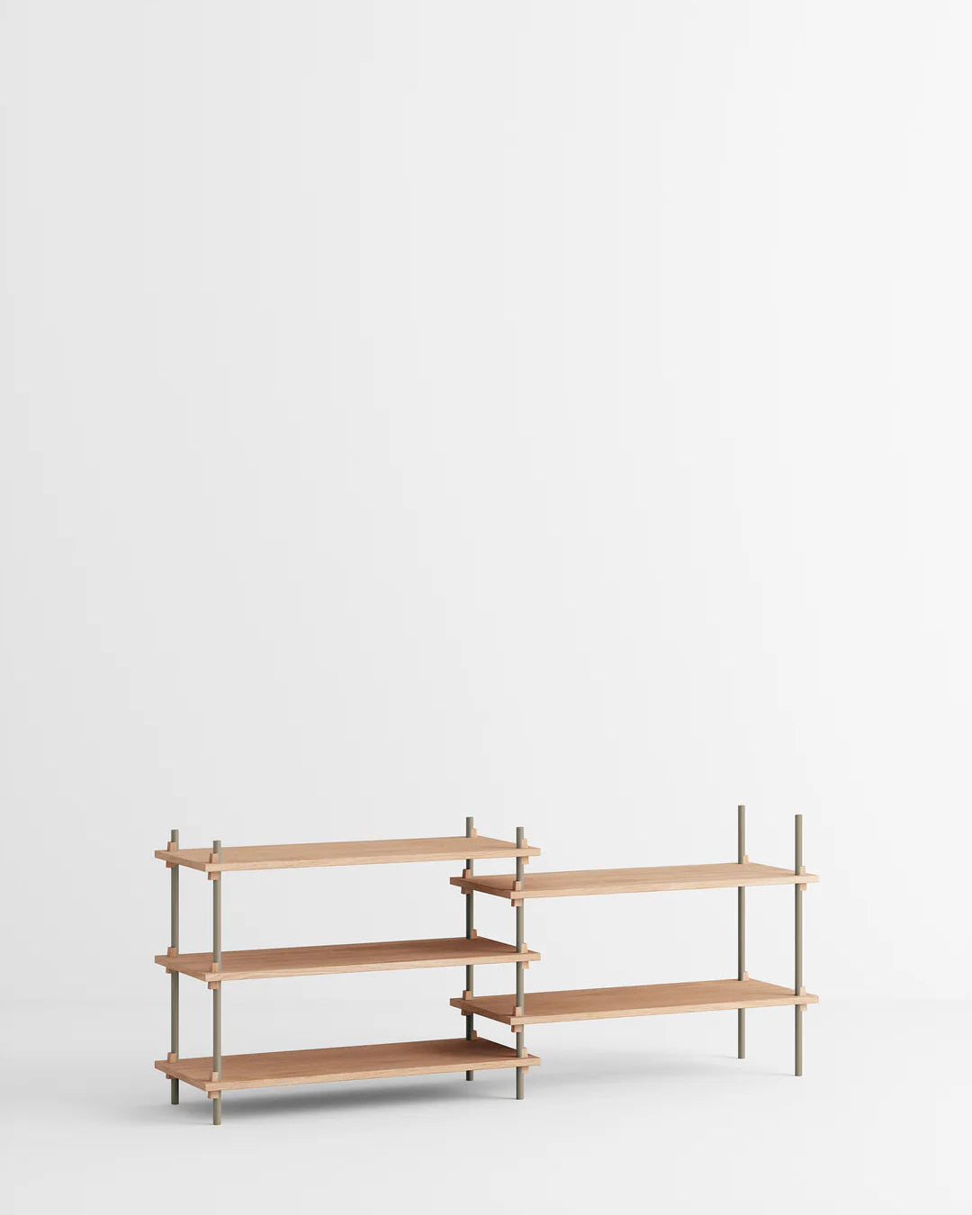 ชั้นวางของจาก MOEBE ดีไซน์เรียบง่ายแบบสแกนดิเนเวีย
ปรับเปลี่ยนได้ตามพื้นที่และการใช้งาน ผลิตจากไม้โอ๊กแท้และเหล็กเคลือบสีพาวเดอร์
สะท้อนแนวคิดของ Old Pine Trees เรื่องความงามที่ใช้งานได้จริงและอยู่กับเราได้นาน