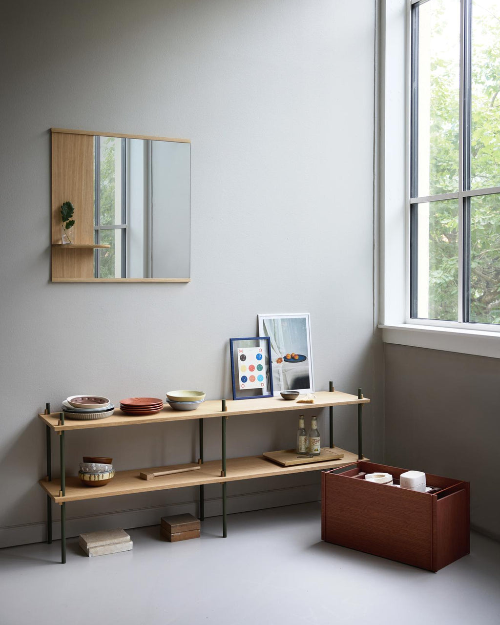 MOEBE Storage Box กล่องเก็บของไม้โอ๊กแบบมินิมัล วางได้ทั้งแนวนอนและแนวตั้ง ใช้เป็นกล่องเก็บของหรือโต๊ะข้าง โต๊ะหัวเตียง จำหน่ายโดย Old Pine Trees