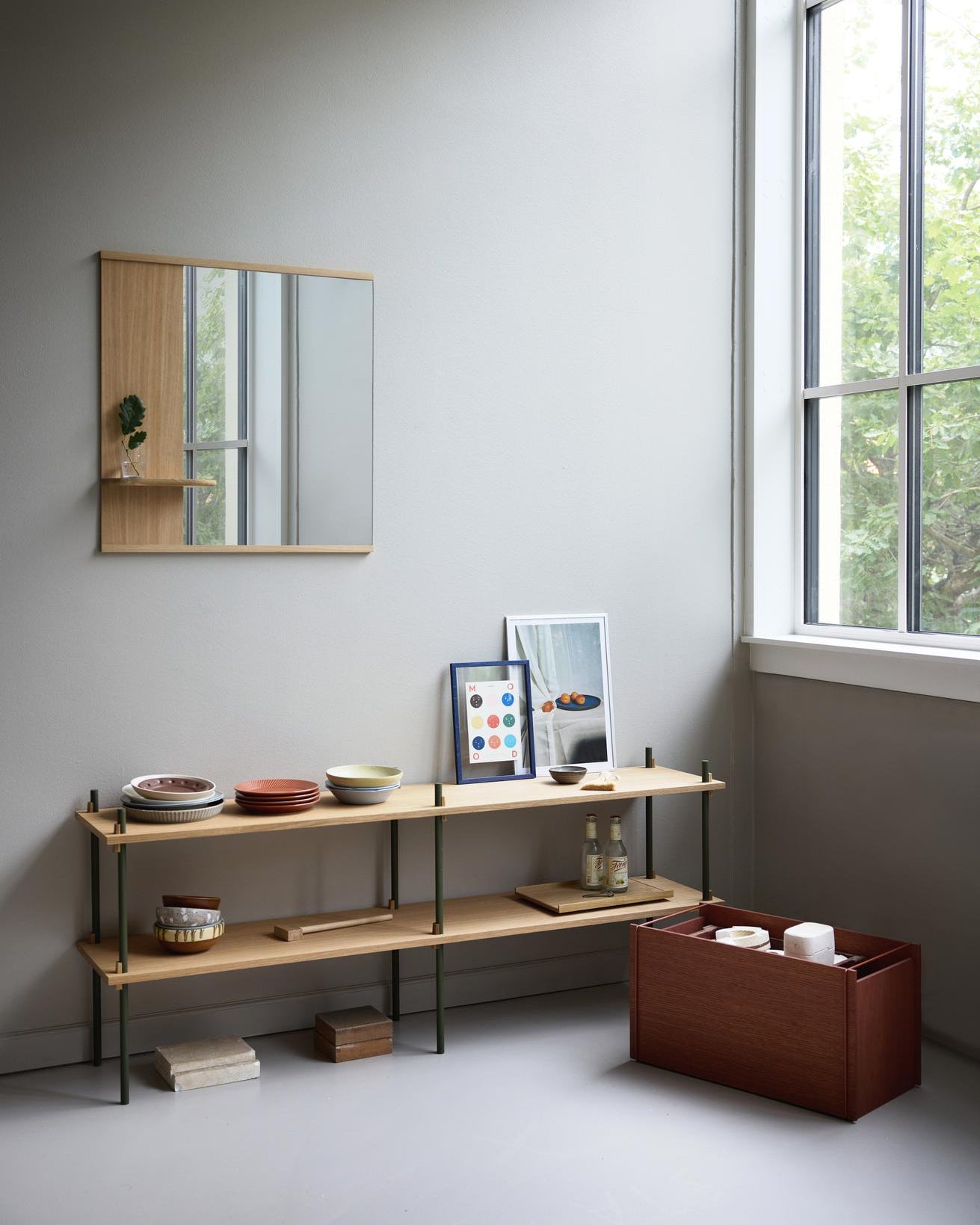 MOEBE Storage Box กล่องเก็บของไม้โอ๊กแบบมินิมัล วางได้ทั้งแนวนอนและแนวตั้ง ใช้เป็นกล่องเก็บของหรือโต๊ะข้าง โต๊ะหัวเตียง จำหน่ายโดย Old Pine Trees