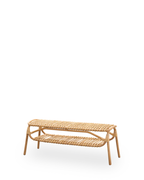 Sika Design Machiya Bench ม้านั่งหวาย พร้อมชั้นวาง