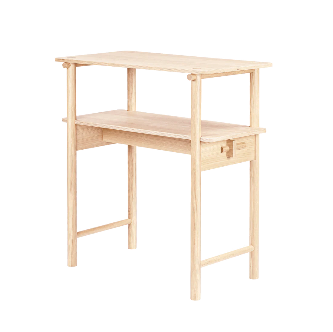 Made by Choice FEM Desk โต๊ะทำงานไม้ ash แบบ multifunctional สำหรับ sitting และ standing use ออกแบบโดย Fyra