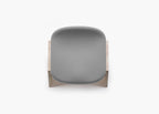 Mattiazzi MC19 FRONDA Stool สตูลโครงไม้ pine พร้อม shelf ใต้ที่นั่งและ steel seat สำหรับพื้นที่ภายในร่วมสมัย