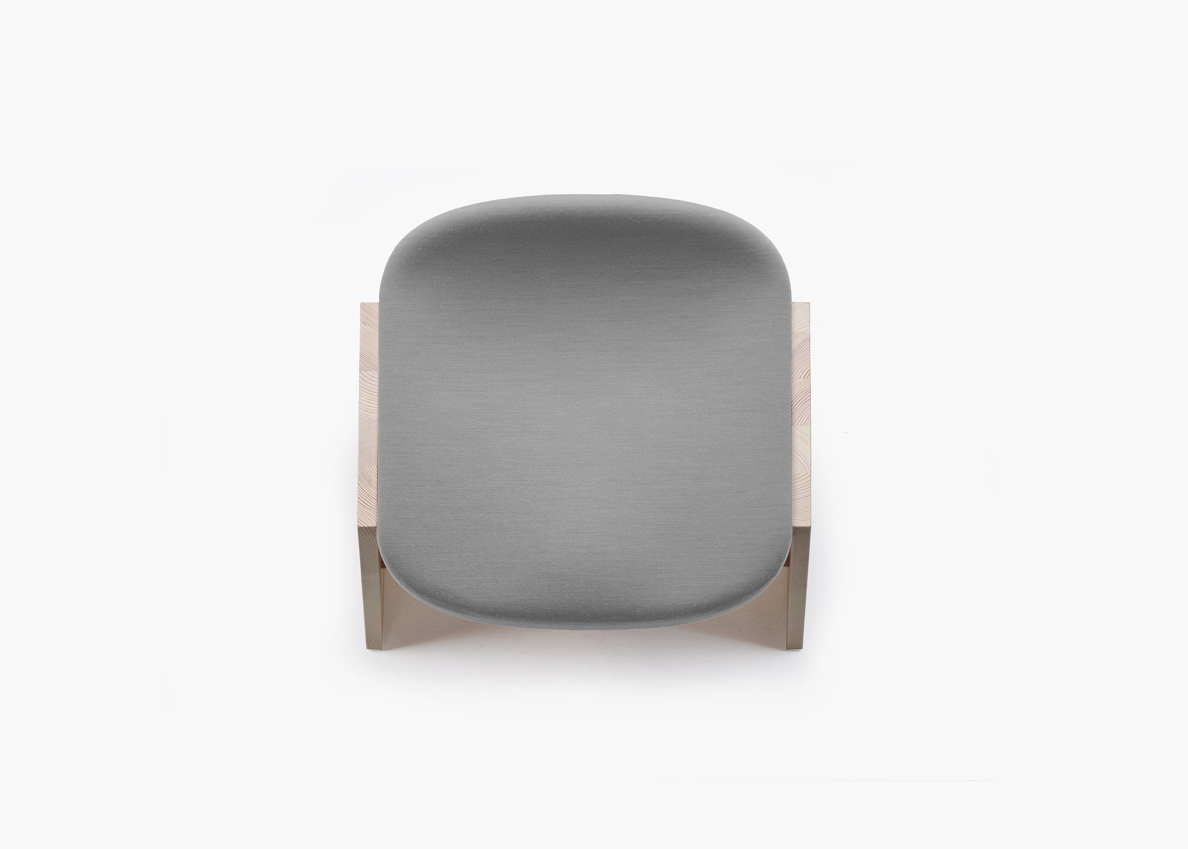 Mattiazzi MC19 FRONDA Stool สตูลโครงไม้ pine พร้อม shelf ใต้ที่นั่งและ steel seat สำหรับพื้นที่ภายในร่วมสมัย
