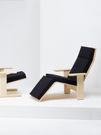 Mattiazzi MC15 QUINDICI Lounge Chair โครงไม้ ash พร้อม removable upholstery สำหรับพื้นที่ภายในร่วมสมัย