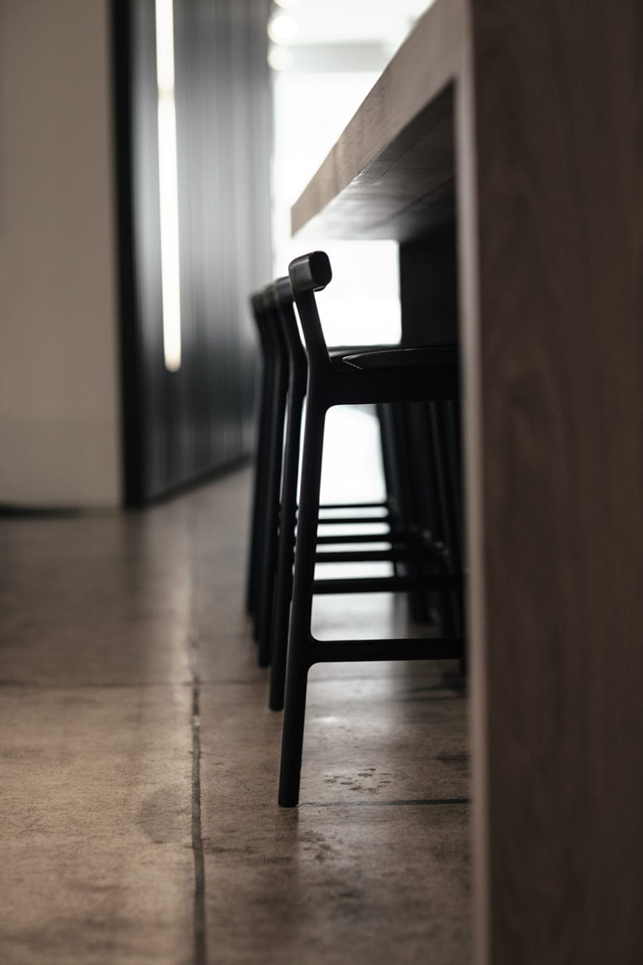 Mattiazzi MC7 RADICE Counter Stool สตูลไม้สามขาสำหรับ counter seating ออกแบบโดย Sam Hecht & Kim Colin