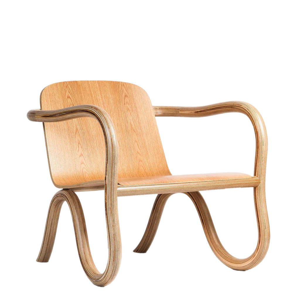Made by Choice KOLHO Lounge Chair เก้าอี้ lounge plywood รูปทรง geometric และ curved form ออกแบบโดย Matthew Day Jackson