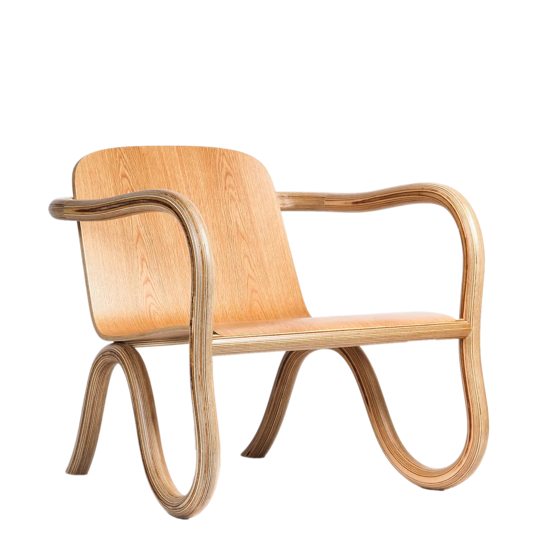 Made by Choice KOLHO Lounge Chair เก้าอี้ lounge plywood รูปทรง geometric และ curved form ออกแบบโดย Matthew Day Jackson