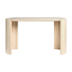 Made by Choice AIRISTO Work Desk โต๊ะทำงานไม้ ash พร้อม asymmetric foot structure ออกแบบโดย Joanna Laajisto