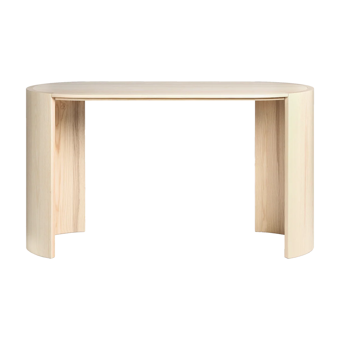 Made by Choice AIRISTO Work Desk โต๊ะทำงานไม้ ash พร้อม asymmetric foot structure ออกแบบโดย Joanna Laajisto