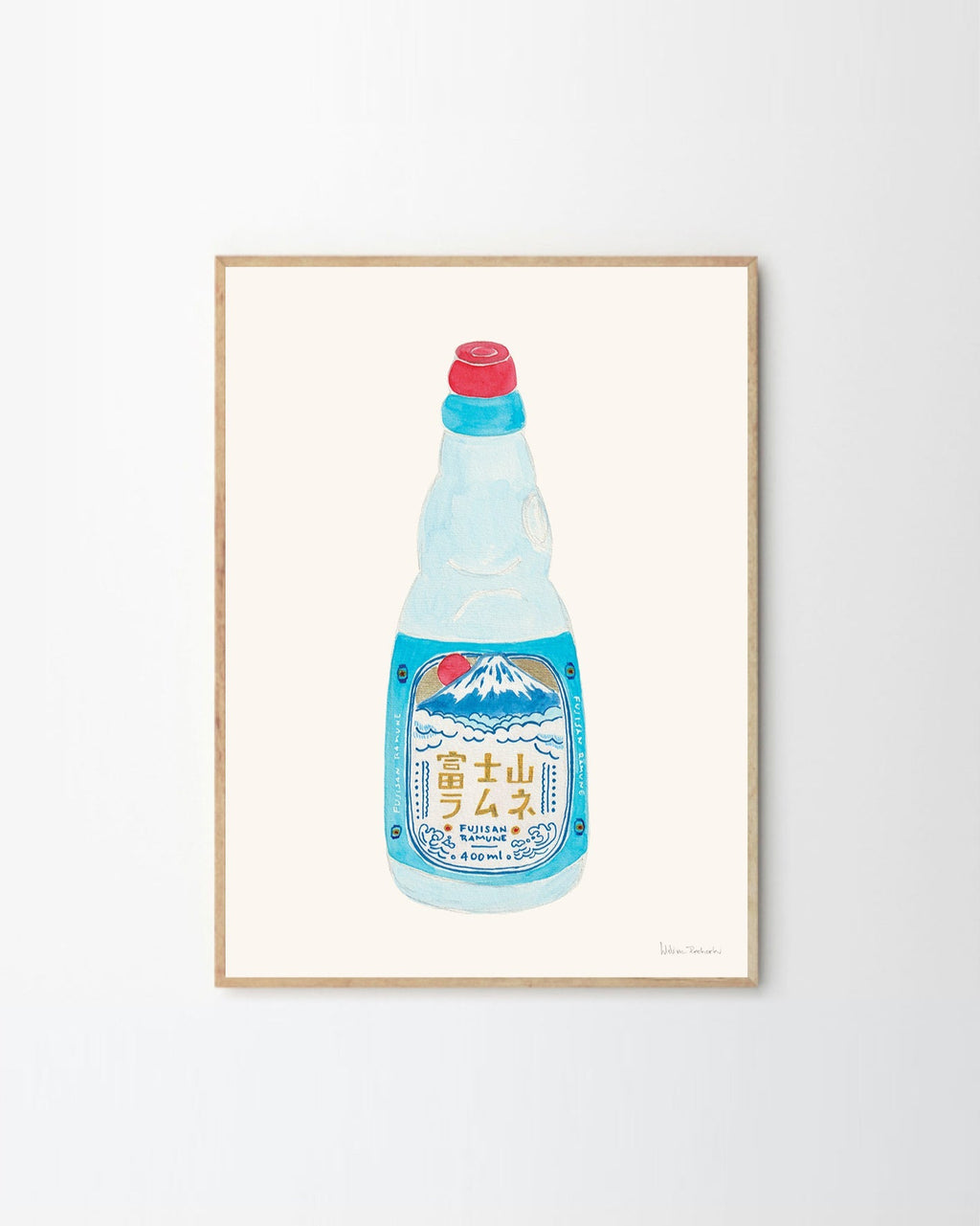 โปสเตอร์ Fujisan Ramune by Melina Pecharkri จาก The Poster Club สินค้าลิขสิทธิ์แท้นำเข้าโดย Old Pine Trees