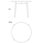 Skandi Round Café Table