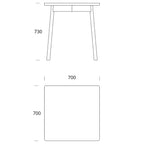 Skandi Square Café Table