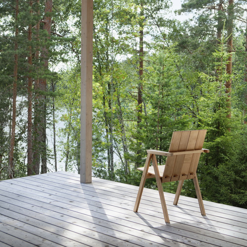 Nikari Arkipelago KVTT1 Dining Chair เก้าอี้ oak พร้อม wooden nail joints ออกแบบโดย Rudi Merz และ Kari Virtanen
