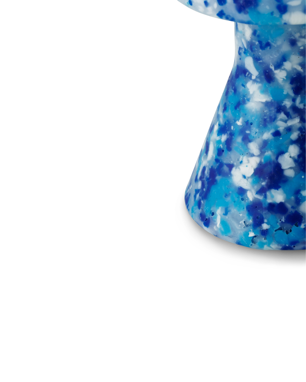 ของตกแต่งตั้งโต๊ะรูปเก้าอี้สตูล Normann Copenhagen Bit Stool Cone Miniature สี Blue ผลิตจากพลาสติกรีไซเคิล Old Pine 