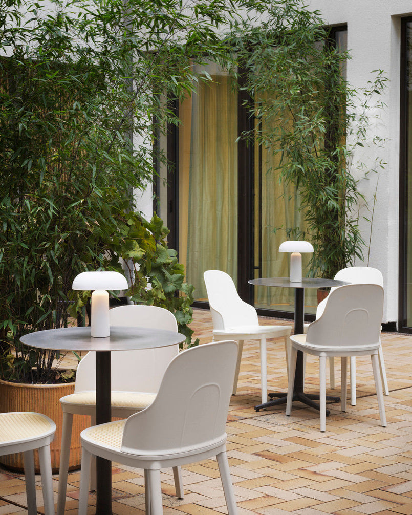 โคมไฟพกพา Normann Copenhagen Porta Lamp ตั้งโต๊ะ ใช้ไฟ LED ปรับระดับได้ ดีไซน์เรียบง่ายแบบสแกนดิเนเวียน นำเข้าโดย Old Pine Trees