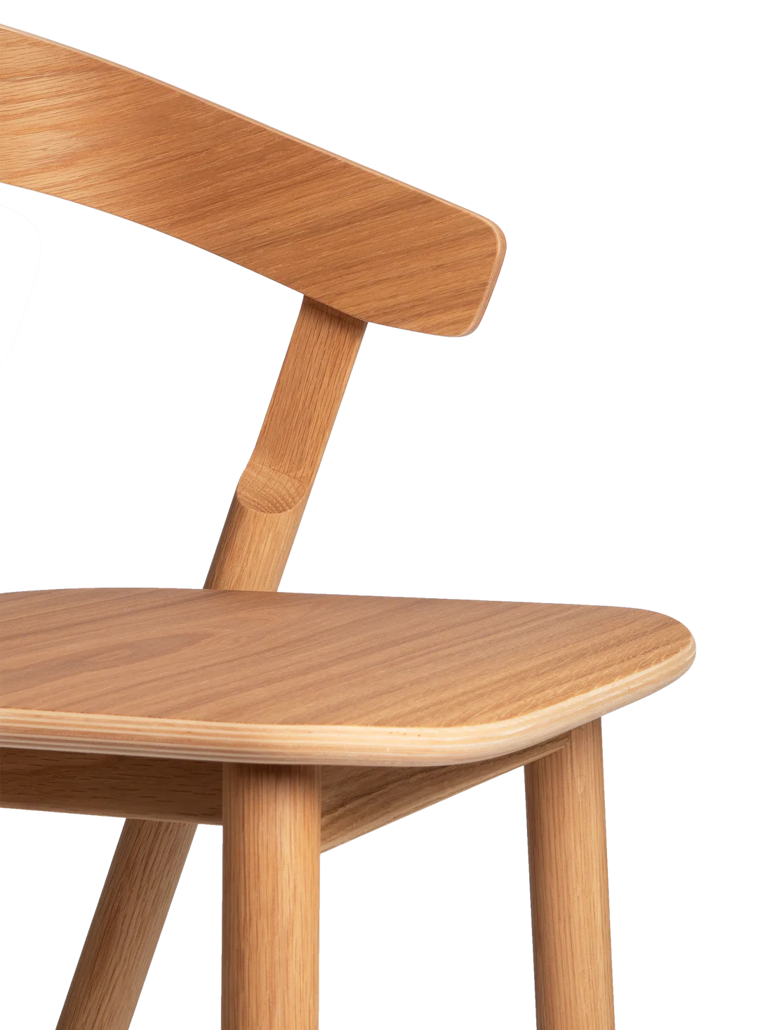 Made by Choice NUDE Dining Chair เก้าอี้ oak และ birch plywood แบบ stackable ออกแบบโดย Harri Koskinen