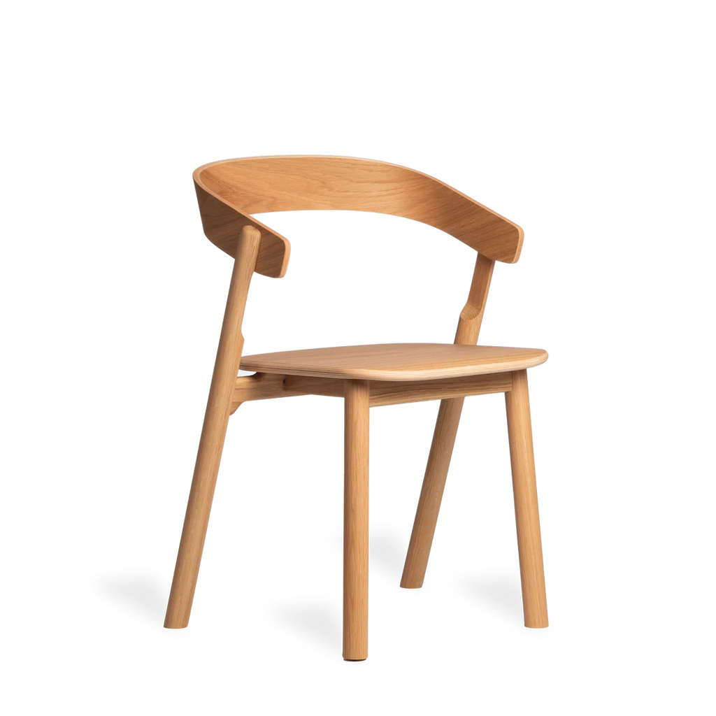 Made by Choice NUDE Dining Chair เก้าอี้ oak และ birch plywood แบบ stackable ออกแบบโดย Harri Koskinen
