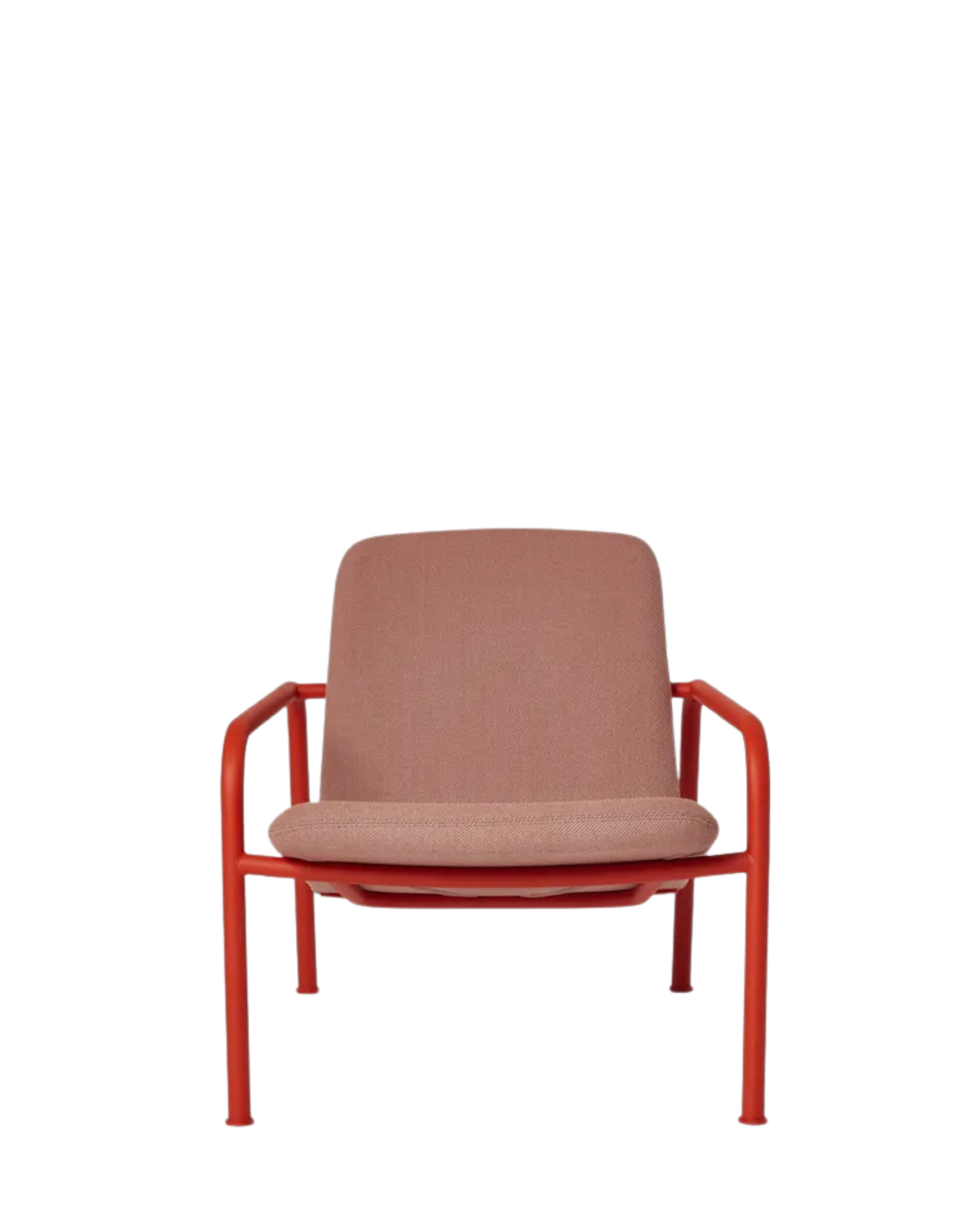 Very Good & Proper Oval Armchair เก้าอี้ lounge โครงเหล็กดัดชิ้นเดียว เบาะบุผ้า ออกแบบโดย Ed Carpenter และ André Klauser