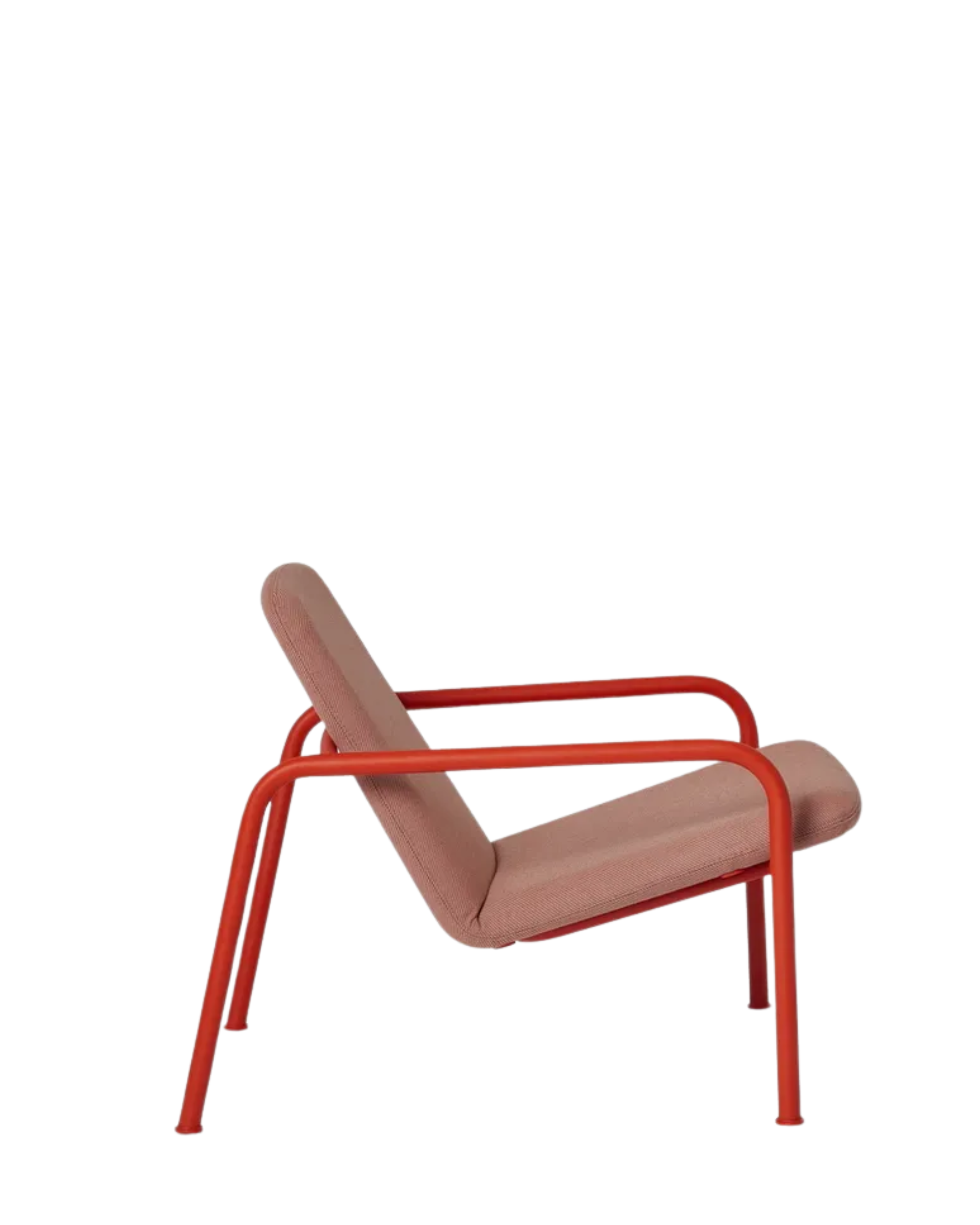 Very Good & Proper Oval Armchair เก้าอี้ lounge โครงเหล็กดัดชิ้นเดียว เบาะบุผ้า ออกแบบโดย Ed Carpenter และ André Klauser