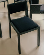 Vaarnii 016 Maasto Dining Chair Upholstered Black เก้าอี้ไม้ pine สีดำ พร้อมเบาะรองนั่ง