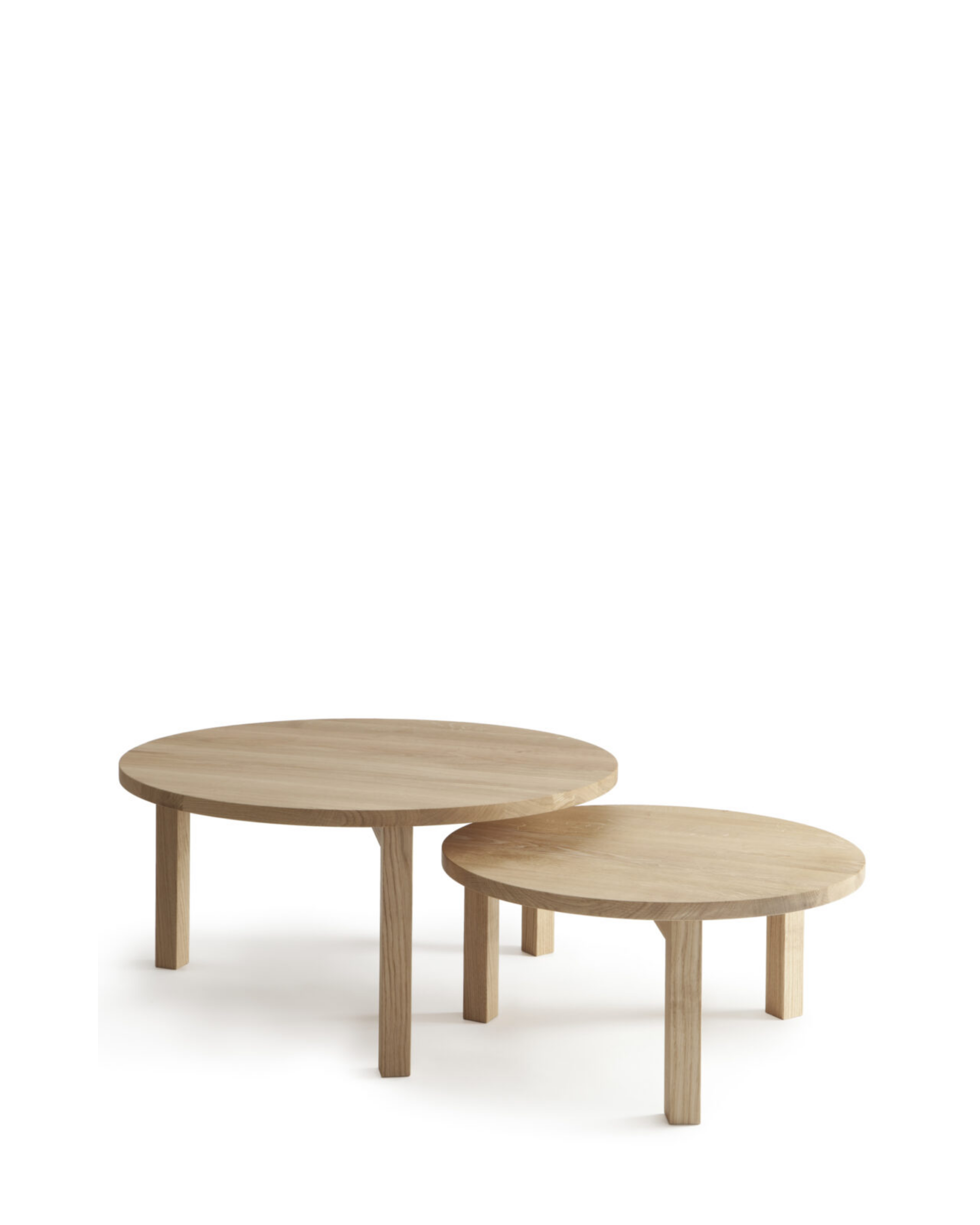 Nikari Periferia Coffee Table โต๊ะกลม solid wood มีให้เลือก birch, ash หรือ oak ออกแบบโดย Kari Virtanen
