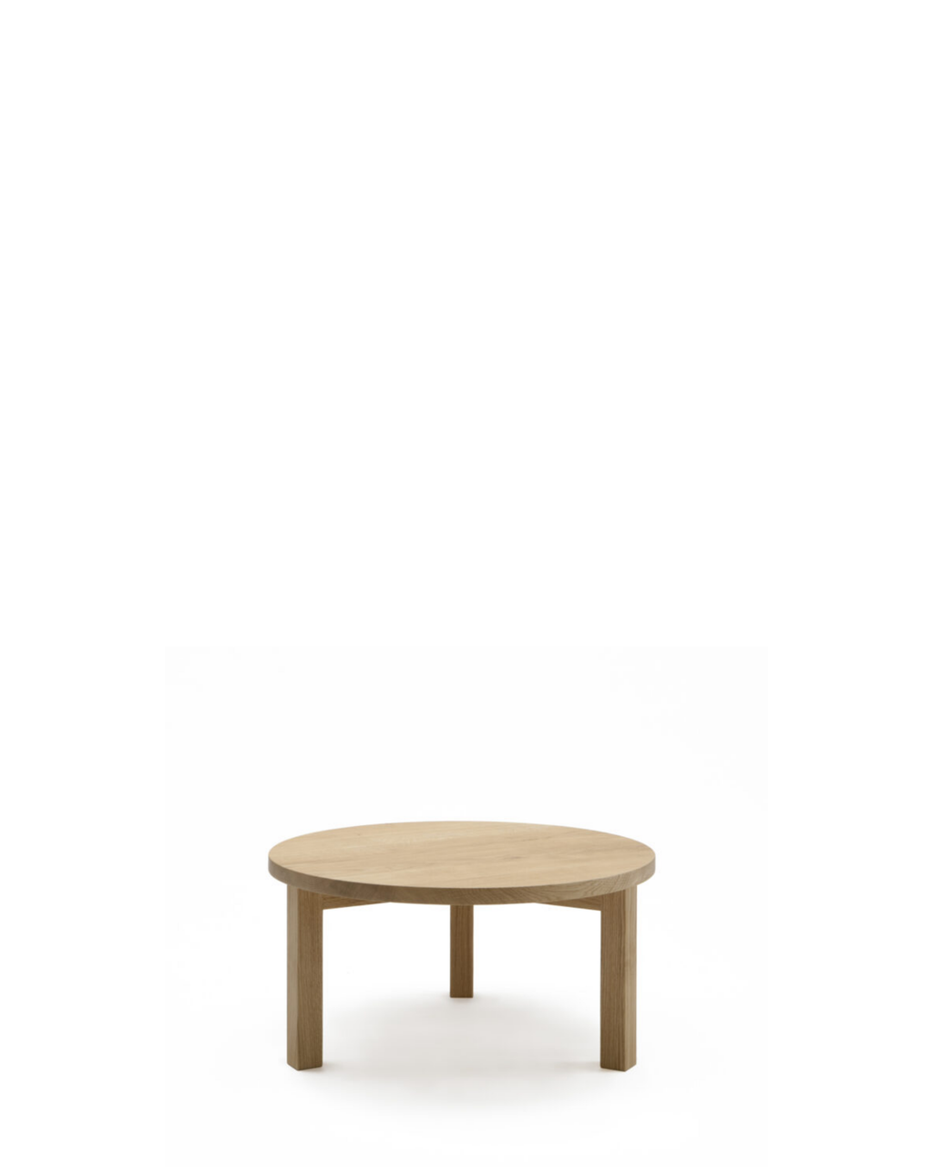Nikari Periferia Coffee Table โต๊ะกลม solid wood มีให้เลือก birch, ash หรือ oak ออกแบบโดย Kari Virtanen
