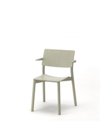 Karimoku New Standard Panorama Armchair เก้าอี้ไม้โอ๊คที่นั่งไม้อัดดัดโค้งพร้อมที่วางแขน ออกแบบโดย Geckeler Michels