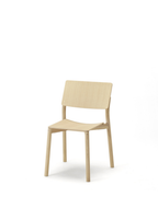 Karimoku New Standard Panorama Chair เก้าอี้ไม้โอ๊คที่นั่งไม้อัดดัดโค้ง ออกแบบโดย Geckeler Michels