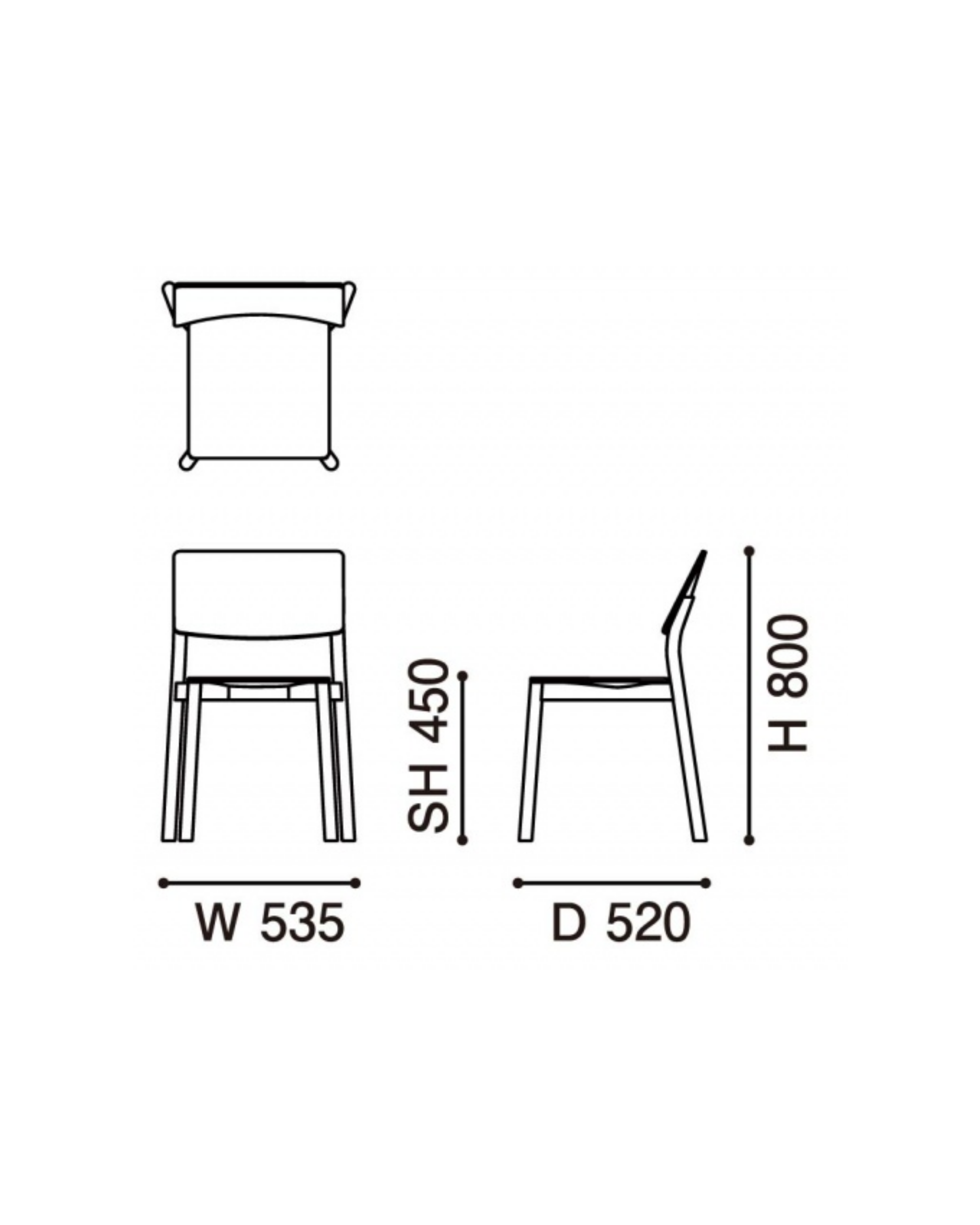 Karimoku New Standard Panorama Chair เก้าอี้ไม้โอ๊คที่นั่งไม้อัดดัดโค้ง ออกแบบโดย Geckeler Michels