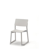 Karimoku New Standard Panorama Chair with Runners เก้าอี้ไม้โอ๊คที่นั่งไม้อัดดัดโค้ง ออกแบบโดย Geckeler Michels