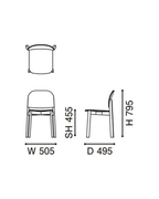 Karimoku New Standard Polar Chair เก้าอี้ไม้โอ๊คที่นั่งไม้อัดดัดโค้ง ออกแบบโดย Moritz Schlatter