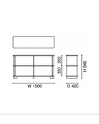 Karimoku New Standard Prop Sideboard 150 ตู้เก็บของไม้โอ๊คดีไซน์มินิมอล ออกแบบโดย BIG-GAME