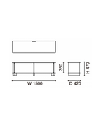 Karimoku New Standard Prop TV-board 150 ตู้วางทีวีไม้โอ๊คดีไซน์มินิมอล ออกแบบโดย BIG-GAME