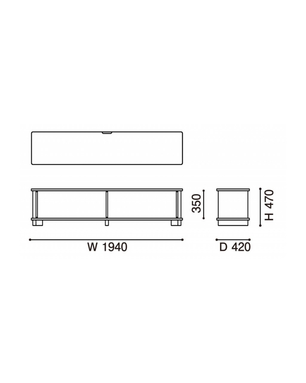 Karimoku New Standard Prop TV-board 200 ตู้วางทีวีไม้โอ๊คดีไซน์มินิมอล ออกแบบโดย BIG-GAME