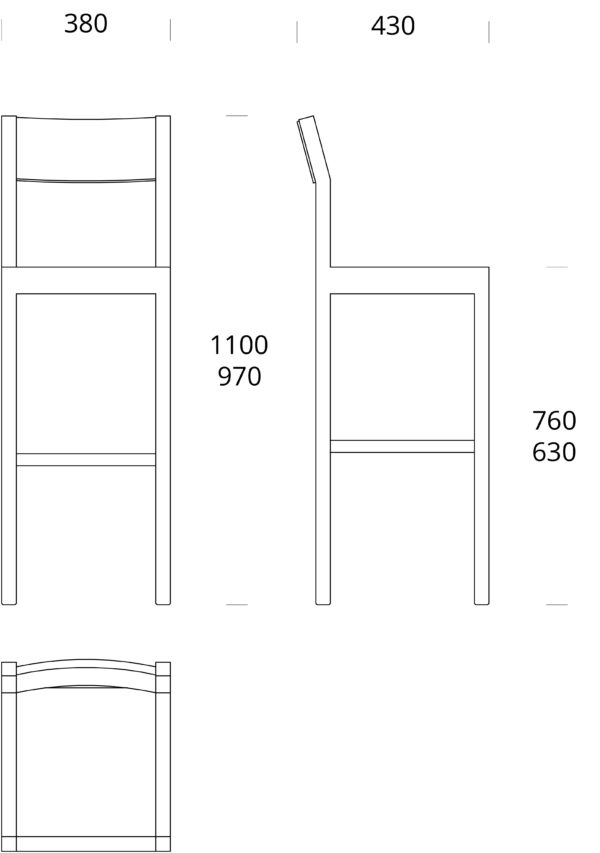 Seminar KVBT1 Bar Chair