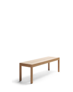 Nikari Seminar KVI1 Bench ม้านั่ง birch, ash หรือ oak พร้อม option เบาะนั่ง ออกแบบโดย Kari Virtanen