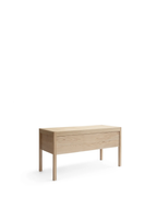 Nikari Seminar Desk Table โต๊ะ birch, ash หรือ oak พร้อมแผงไม้ด้านหน้า ออกแบบโดย Kari Virtanen