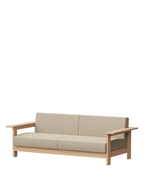 Ishinomaki Laboratory Sofa 3P โซฟากลางแจ้งโครงไม้ พร้อมเบาะผ้า ออกแบบโดย Keiji Ashizawa