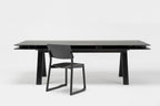 Karimoku New Standard Spectrum Workstation DT240 โต๊ะประชุมไม้โอ๊คดีไซน์ double tabletop พร้อมช่องเก็บของและระบบจัดการสายไฟ ออกแบบโดย Geckeler Michels