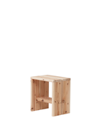Ishinomaki Laboratory Stand Stool สตูลไม้มีร่องตรงกลางที่นั่ง ออกแบบโดย TORAFU ARCHITECTS