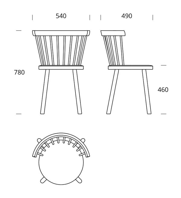 Storia Spoke-Back Dining Chair