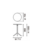 Karimoku New Standard Scout Bistro Bar Table โต๊ะบาร์ไม้โอ๊คขากลางดีไซน์มินิมอล ออกแบบโดย Christian Haas